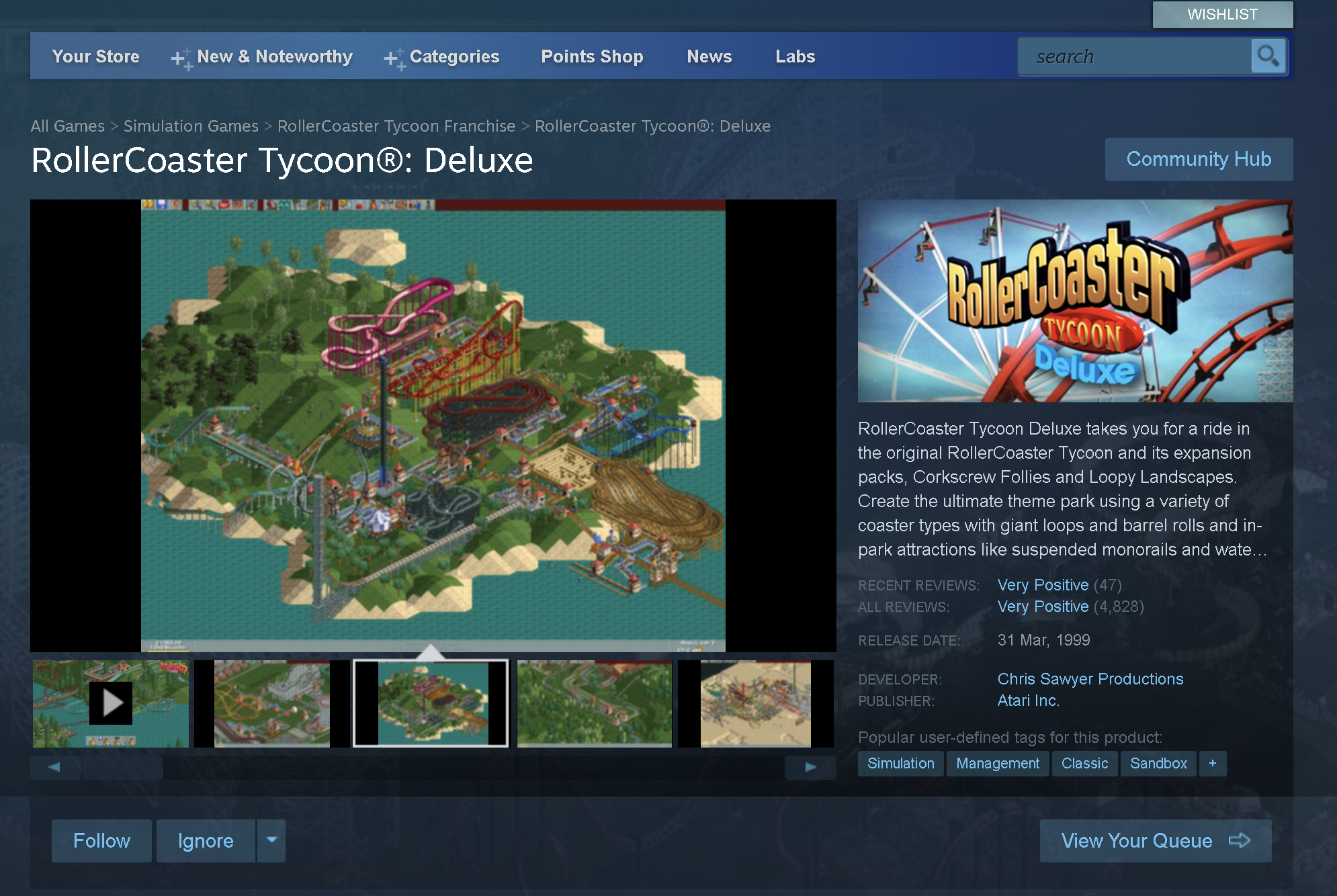 Roller Coaster Tycoon Classic PC/Mac Brand New Includes Editor and  Expansions